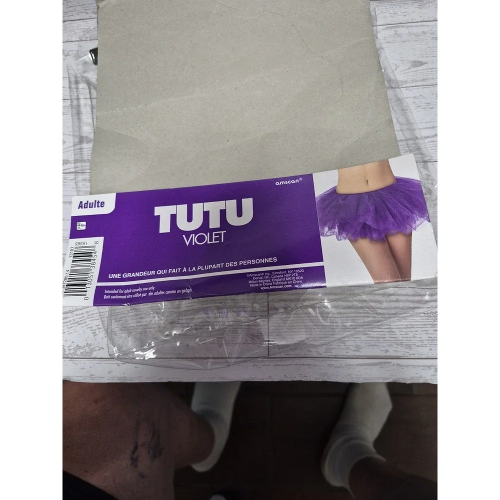 PURPLE TUTU costume Adult Size Fits Most No Undies Just Tutu